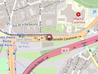 Carte de Maison Honoré à Saint-denis