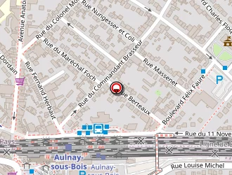 Carte de L'adresse à Aulnay-sous-bois