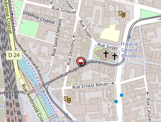 Carte de Les Trois Dauphins à Saint-denis