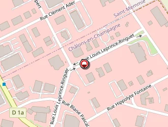 Carte de Centre De Formation Professionnelle Continue à Châlons-en-champagne