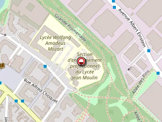 Carte de Lycée Polyvalent Jean Moulin à Blanc-mesnil (le)