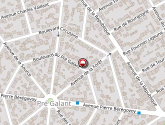 Carte de Agence Place Centrale à Villepinte