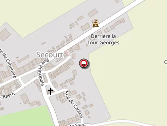 Carte de Aire De Pétanque à Secourt