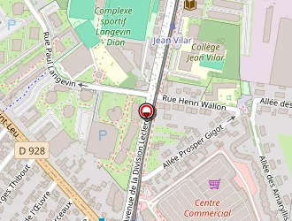 Carte de Le Centre De Villetaneuse à Villetaneuse