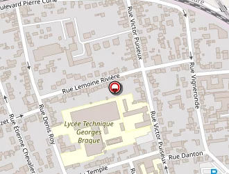 Carte de Lycée Georges Braque à Argenteuil