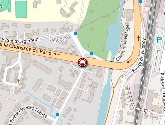 Carte de Damiens Equipement à Villenoy