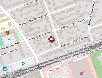 Carte de Centre Leclerc à Villeparisis