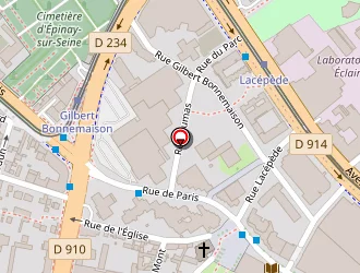 Carte de Pôle Insertion-formation Emploi à Épinay-sur-seine