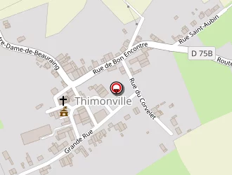 Carte de Godefroy Laurent à Thimonville