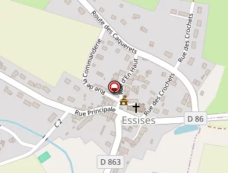 Carte de Saint Léonard à Essises