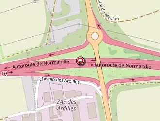 Carte de L'odyssée Bleue à Épône