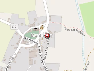 Carte de Terrain De Pétanque à Montlevon