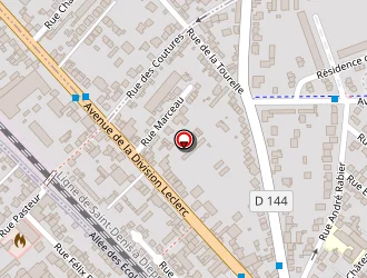 Carte de 2 B Paris à Enghien-les-bains