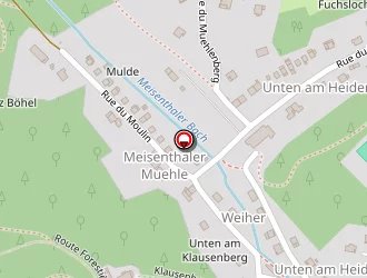 Carte de Auberge Du Klausenberg à Meisenthal