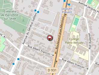 Carte de Domusvi Domicile à Pierrefitte-sur-seine