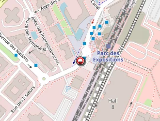 Carte de Ibis Styles à Villepinte