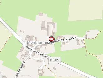 Carte de Bruneaux (earl) à Montlevon