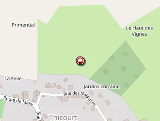 Carte de Poinsignon à Thicourt