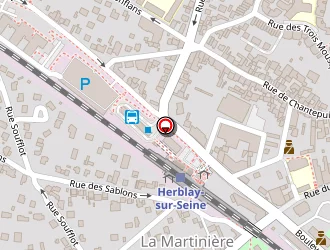 Carte de Borne D'appel Taxis à Herblay