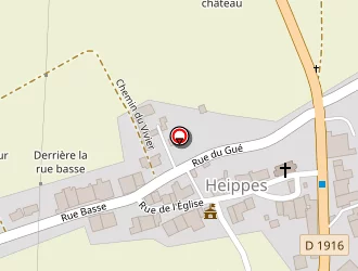 Carte de Du Clos Paros à Heippes