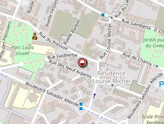 Carte de Gymnase La Cerisaie à Villiers-le-bel