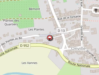 Carte de La Poste à Onville