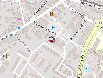 Carte de Lycée Georges Sand à Domont