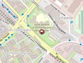 Carte de Lycée Alfred Kastler à Cergy