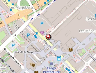 Carte de Ecole Nationale D'art à Cergy