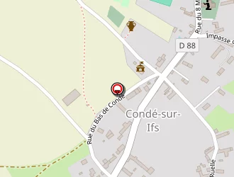 Carte de Stade à Condé-sur-ifs