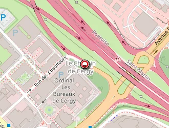 Carte de Scanatrace à Cergy