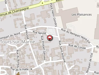 Carte de Stade à Tours-sur-marne