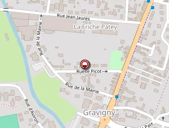 Carte de Centre D'activites Communales à Gravigny