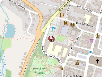 Carte de Evêché à Coutances