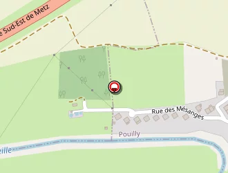 Carte de Aire De Pétanque à Pouilly