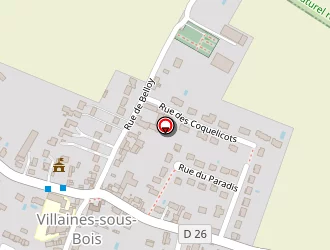 Carte de Email à Villaines-sous-bois