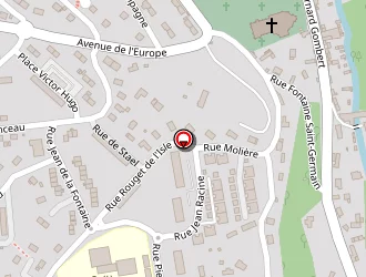 Carte de Ecole Jean Moulin à Bernay