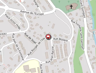 Carte de Le France à Bernay