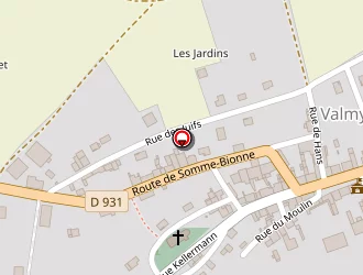 Carte de Valmy 1792 à Valmy