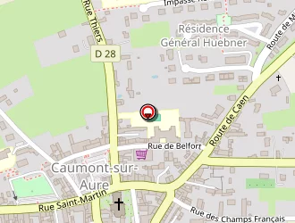 Carte de Le Caumont à Caumont-l'éventé