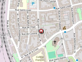 Carte de Gymnases à Metz