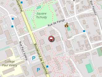 Carte de Ecole Louis Pergaud à Metz