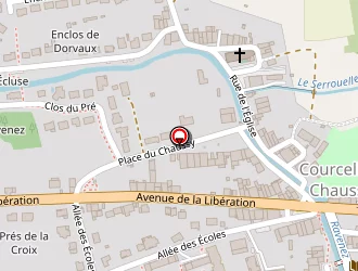 Carte de La Poste à Courcelles-chaussy