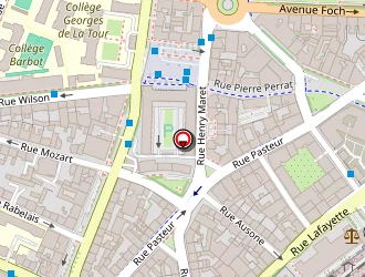 Carte de Station Esso Express à Metz