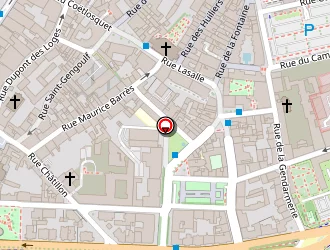 Carte de Centre Médico Social à Metz