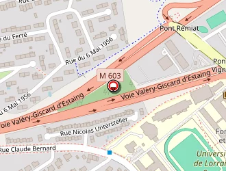 Carte de Kinedos à Metz