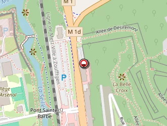 Carte de Treves Dance Center à Metz