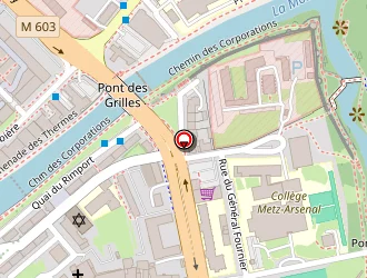 Carte de Collège Arsenal à Metz