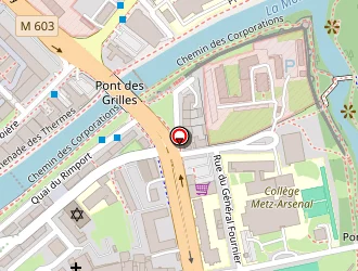 Carte de Iufm De Lorraine - Institut Universitaire Formation Des Maîtres à Metz