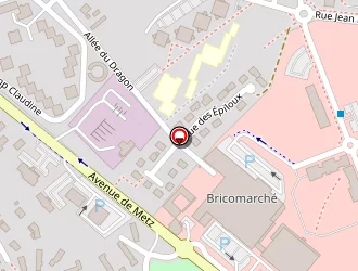 Carte de B&b Hôtel à Verdun